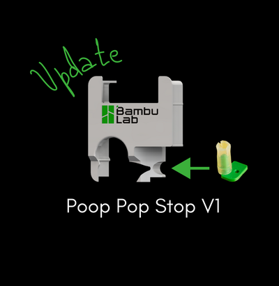 poop pop halt v1 by marcelland 3d drucker teile p1s x1c zubehörteil zubehör lösung düse extruder drucken schutz spülen bambu bambulab instandhaltung remix helfer 3d print model - Mito3D