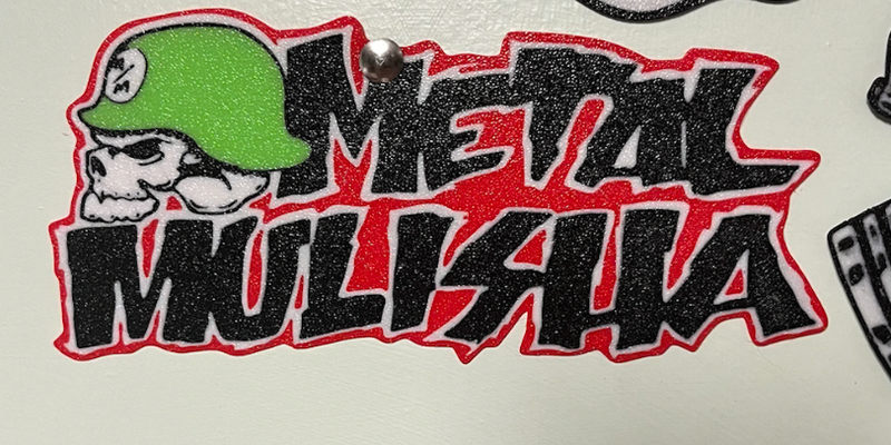 métal mulisha logo mur art by wagzprintz 2d sermon metalmulisha 3d print model - Mito3D