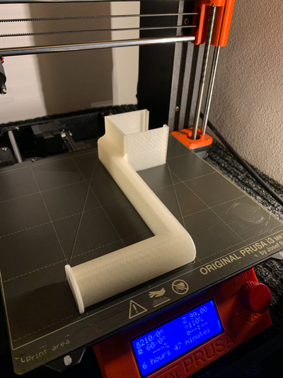 spool holder ikea lack table by jj3d 3d printer accessories enclosure box prusa mk3 filament no screws 3d print model - Mito3D