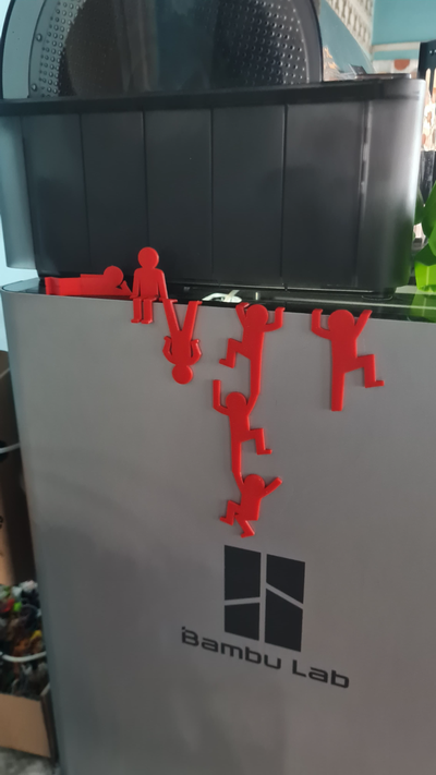 komisch strichmännchen schreibtisch spielzeuge lügen stehen sitzung klettern stock neu gemischt by abonnieren design 3d drucken spiele stickman männer streich zubehör spielzeug geschenk niedlich 3d print model - Mito3D