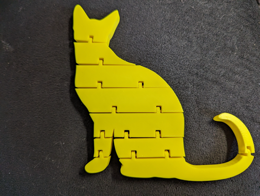 mafsallı kedi by yanan kurt minyatürler hayvanlar ifade edilmiş hayvan oyuncak 3d print model - Mito3D