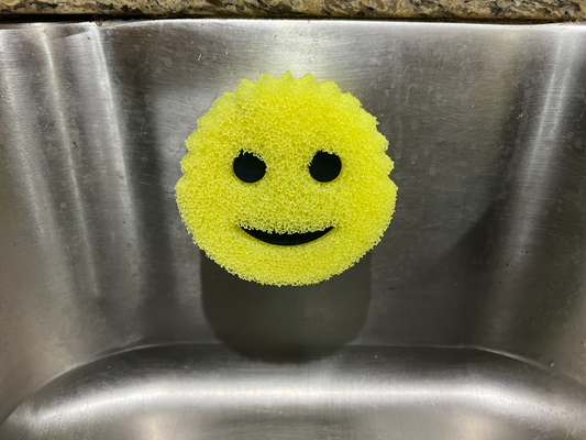 scrub daddy sponge holder v3 suction cup by mkcamc household house models scrubber scrubdaddy kitchen accessories accessory bathroom clean cleaning gadget useful3dprints functional print ams multi color printing custom customizable easy assembly fun helpful handy no supports support free suctioncup suctioncupmount mount mounted 3d print model - Mito3D