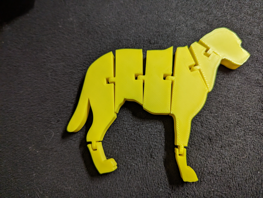 mafsallı köpek by yanan kurt minyatürler hayvanlar ifade edilmiş eklemli köpekler k9 3d print model - Mito3D