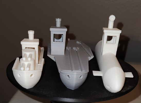 benchy marine sammlung neu gemischt by gieriger adler 3d drucker prüfung modelle boot boat benchmark 3d print model - Mito3D