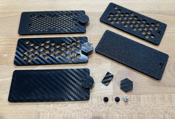 x1 p1 carbone filtre couverture gaine no soutiens + option perforé by rbaile508 3d imprimante pièces x1c x1carbon p1p p1s bambu bambulab bambulabs accessoires accessoire 3d print model - Mito3D