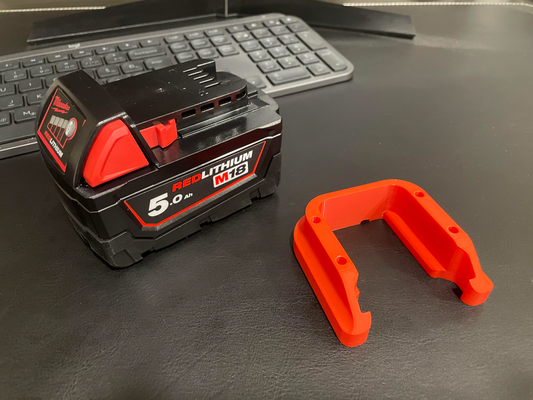 milwaukee m18 bateria suporte by sipura ferramentas máquina mordeu estabilizador milwaukke broca adaptador 3d print model - Mito3D