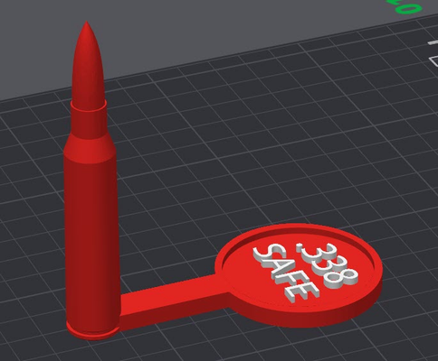 338 lapua silah kasa bayrak by şakacı araçlar ateşli silahlar emniyet bayraklar tabanca 3d print model - Mito3D