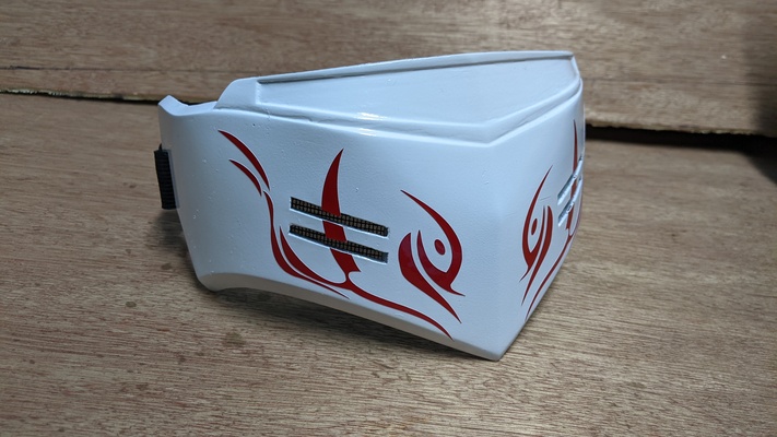 adão toro branco presa mascarar rwby by demamba estampas adereços cosplays fantasias cosplayprop 3d print model - Mito3D