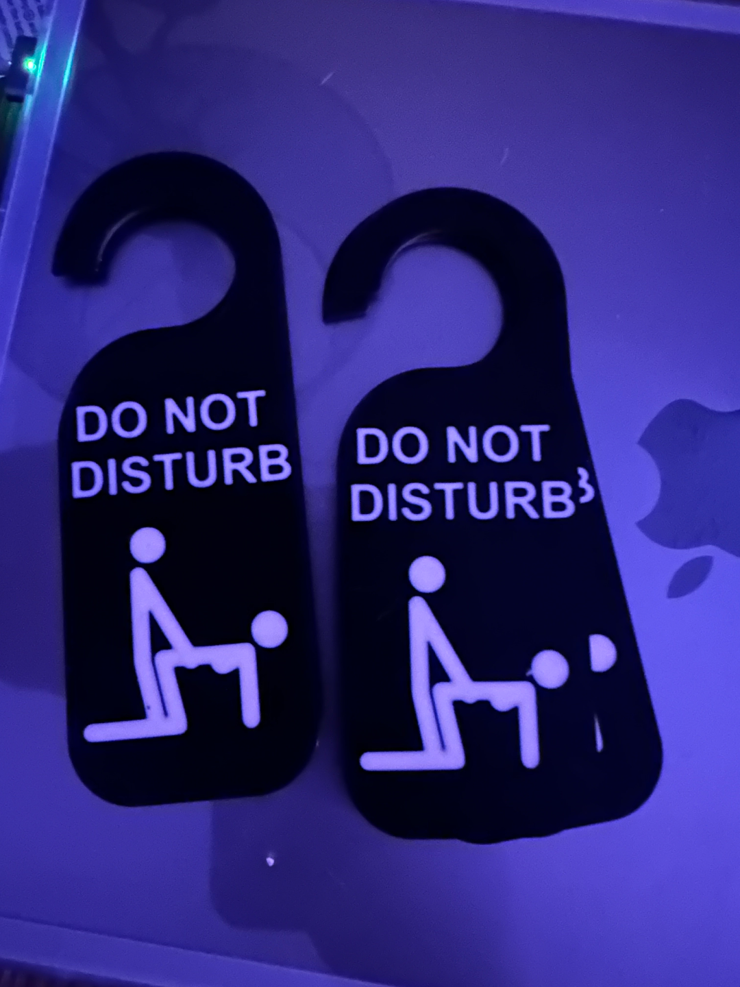 do disturb doggy by a13thnightmare art signs & logos nsfw door hanger sign 3D print model - Mito3D