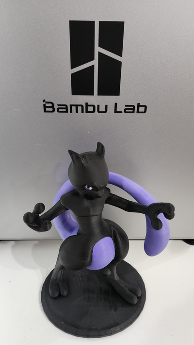 mewtwo - color remixed by xerhab toys & games characters smash bros pokemon mew 3d print model - Mito3D