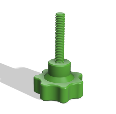 m6 knob by smichaud tools hand bolt 3d print model - Mito3D