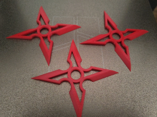 shuriken by smichaud sahne cosplays kopya silah kunai ninja star 3d print model - Mito3D