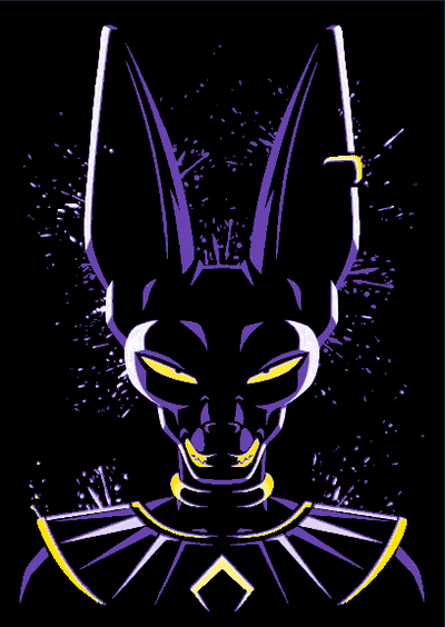 beerus forja sombreros esfera dragón z súper 143x200 by breaking bad arte 2d dragon ball z dbz db destructor destrucción 3d print model - Mito3D