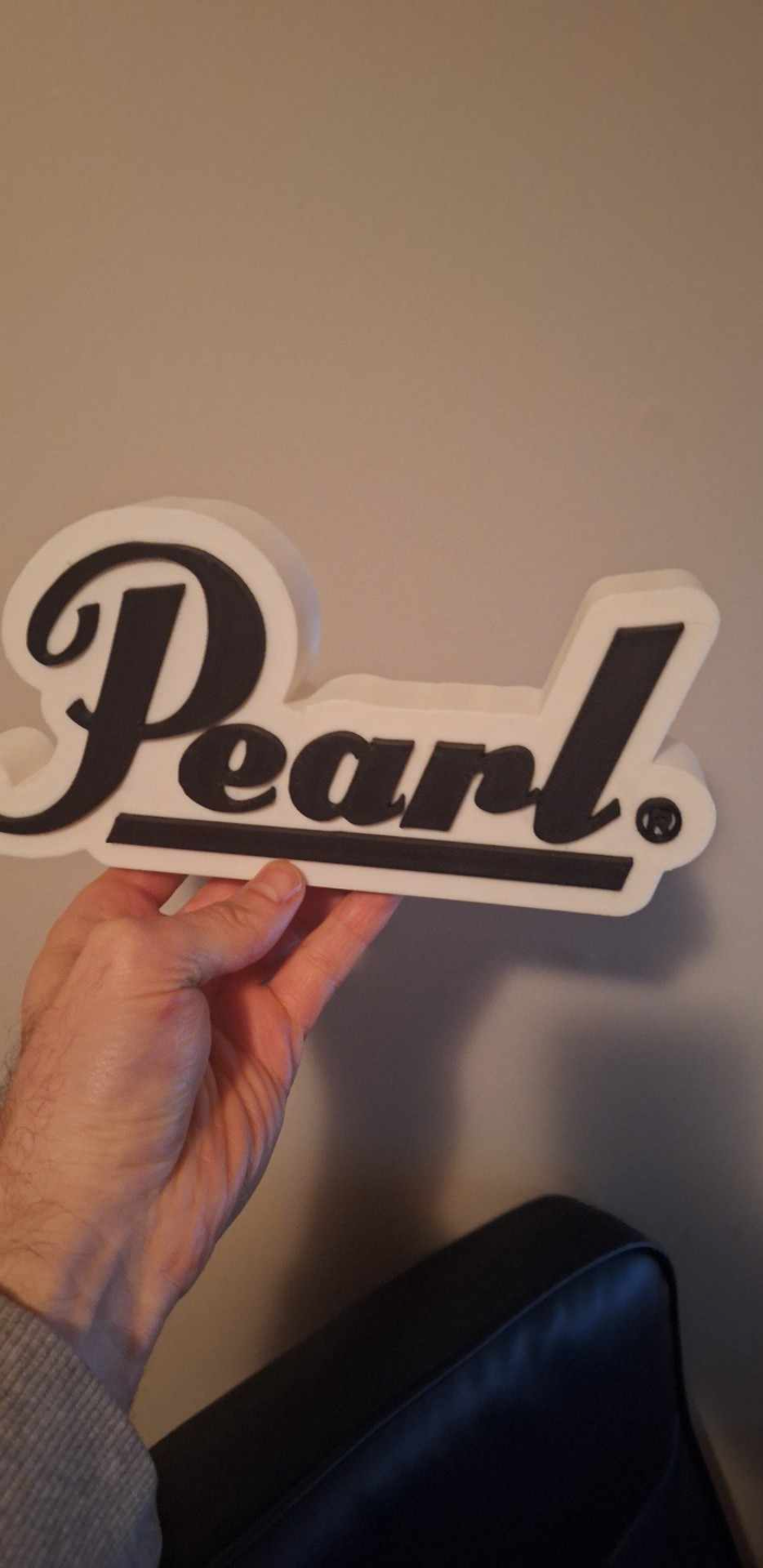 perla tambor logo by bruce wayne arte señales logos panel música 3D print model - Mito3D