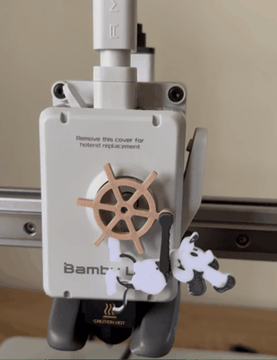 mickey extruder wheel icon by funtuan 3d printer parts steamboat willie a1 mini 3d print model - Mito3D