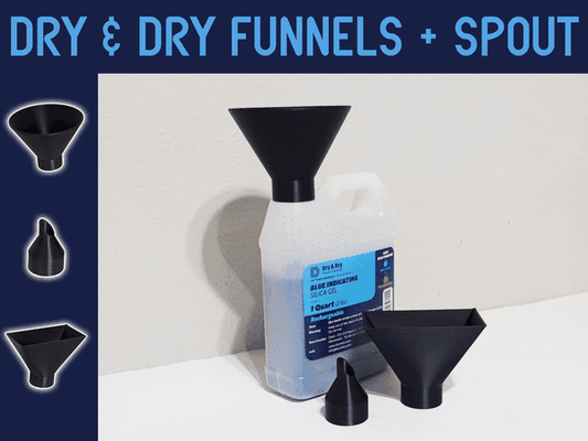 dry & desiccant funnel + spout by verbatim t 3d printer accessories silica desicant accesories container funnels cover screw cap caps beads dryer box silicagel silicagelcontainer easy assembly humidity meter hygrometer gel desicantcontainer 3d print model - Mito3D