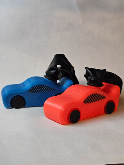 balloon powered toy car by planes01 hobby & diy vehicles kids vehicle 3d print model - Mito3D