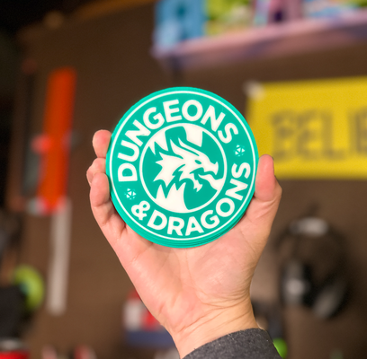 coaster by ébréché construit ménage décor dnd dd donjons dragons starbucks 3d print model - Mito3D