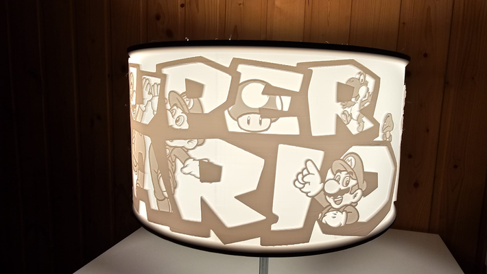 super mario lamp by barika household decor lithopane lithophane art bundle box template luigi bros peach bowser yoshi 3d print model - Mito3D