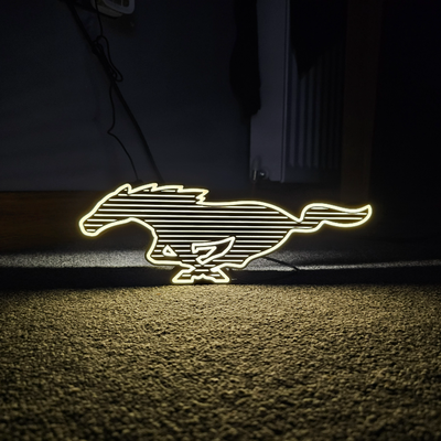 mustang mach led lumière boîte by superiororganisersolutions ménage décor 3d print model - Mito3D