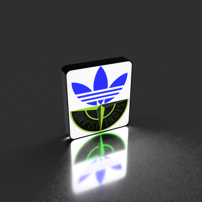 adidas klee stein insel frequenzweiche led licht box lampe by superiororganisersolutions haushalt dekor 3d print model - Mito3D