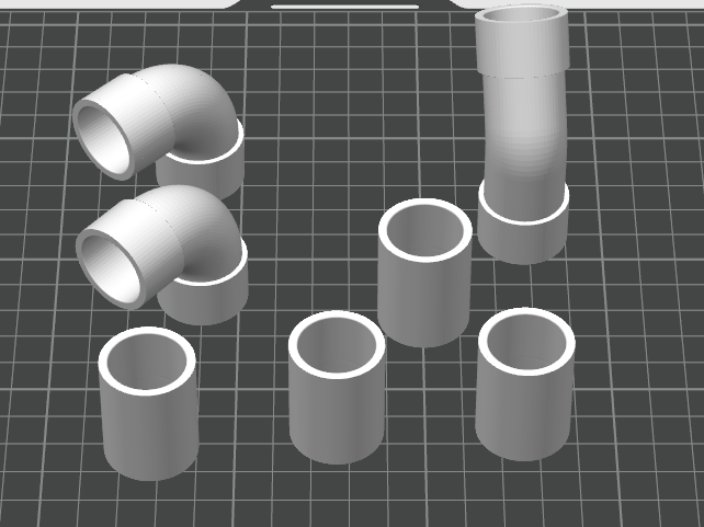 20mm pvc pipe adapters by luigi mazzoli education engineering electrical fittings 3D print model - Mito3D