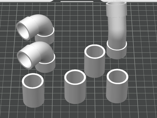 20mm pvc pipe adapters by luigi mazzoli education engineering electrical fittings 3d print model - Mito3D