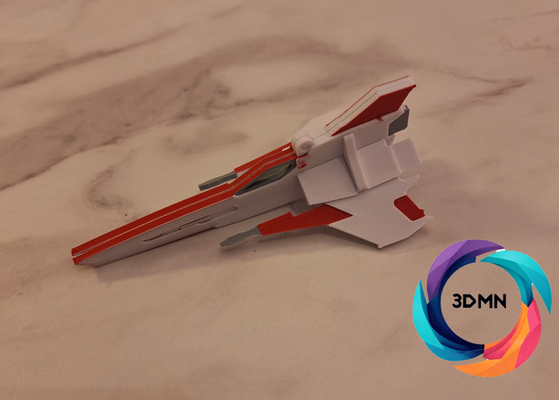 kampfstern galaktie viper mk ii bauen kit neu gemischt by 3dmn requisiten cosplays galactica serie ams mehrfarbig puzzle film mini flugzeug fliege kinder kind bombe atomar 3d print model - Mito3D