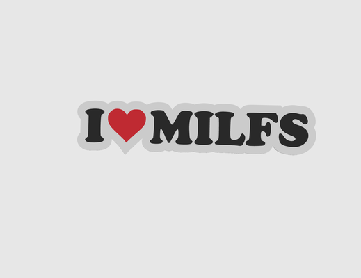 i amor milfs llavero by terabita arte modelos milf 3d print model - Mito3D