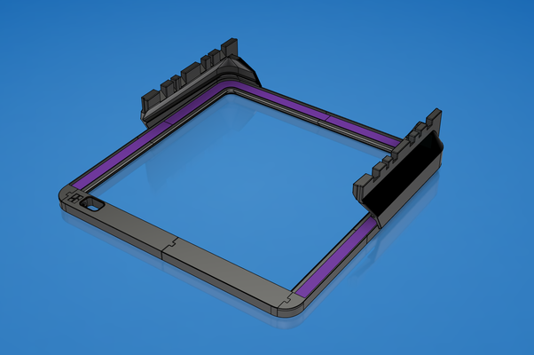 ams riser 10mm led bandes facile impression remixé by pascalr11 3d imprimante accessoires verre 3d print model - Mito3D