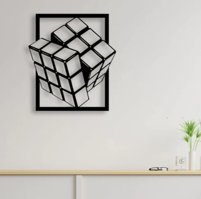 rubik's cubo 2d by mazzinix arte 3d print model - Mito3D