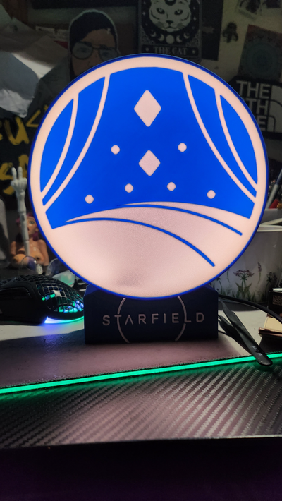 starfield lightbox by lightboxman arte segni loghi xbox giochi 3d print model - Mito3D