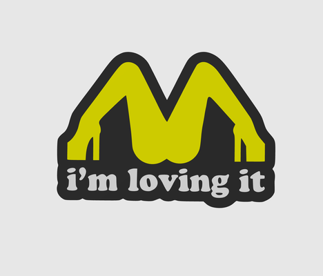 loving it keychain style mcdonald's by terabite tools 3d print model - Mito3D