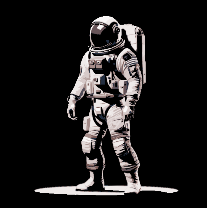 enormeforja astronauta by razer05 arte 2d nasa imagem 3D print model - Mito3D