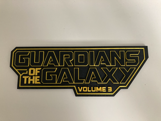 gardians of galaxy vol3 3d logo by jakubhroch art signs & logos guardian 3dlogo marvel 3d print model - Mito3D