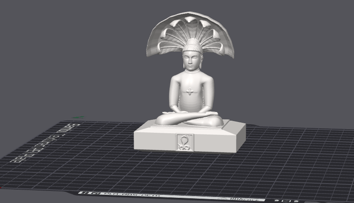 parshwanath bhagwan by filamenti cose arte sculture dio statua jain 3d print model - Mito3D