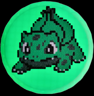 bouillie 1 bulbasaur epo3d by epo 3d art 2d pokémon pixel jeu vidéo jeu 3d print model - Mito3D