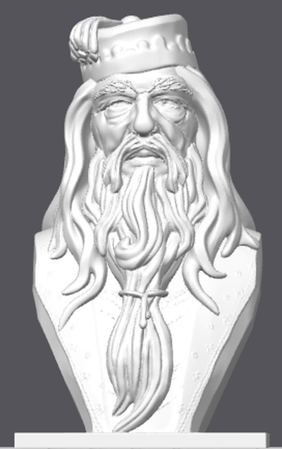 dumbledore bust harry potter by memel magic toys & games characters albus 3d print model - Mito3D