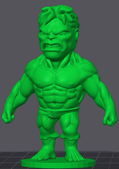 chibi ponton hulk hd version by mémel magie jouets jeux personnages miniature statue 3d print model - Mito3D