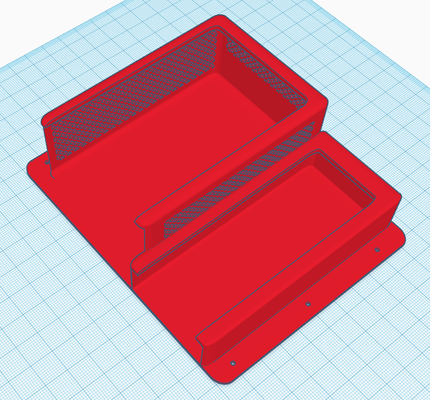 raspberrypi 3 or 4 ssd wall mount by jonkheer hobby & diy electronics raspberry case pi bracket homeautomation home assistant rpi rpi3case rpi4 3d print model - Mito3D