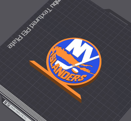 york isleños mesa estante soporte by 5kyrunn3r arte señales logos nhl nacional hockey liga estados unidos america hielo oriental conferencia ams listo stanley taza 3d print model - Mito3D