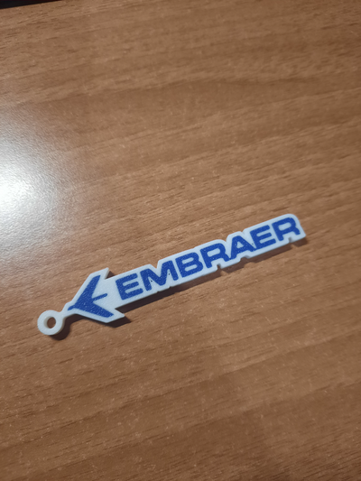 emir logo anahtarlık by luke leek 98 sanat işaretler logolar uçak mavi beyaz 3d print model - Mito3D