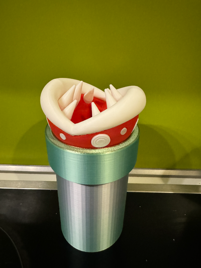 rohr f r piranha-pflanzen-sparschweins tube piranha plant piggy bank by conchulio household decor piggybank spardose mario piranhaplant 3d print model - Mito3D