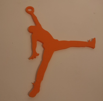 jordan keychain by madutt art signs & logos logo basket 3d print model - Mito3D