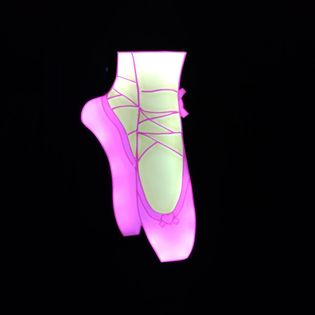 balletto scarpe guidato luce scatola by balorfan85 arte segni loghi 3D print model - Mito3D