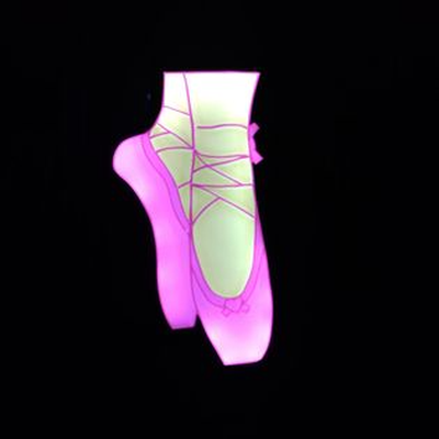 ballett schuhe led licht box by balorfan85 kunst zeichen logos 3d print model - Mito3D