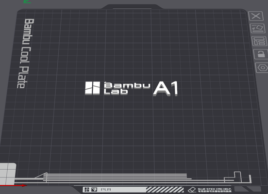 bambu lab a1 logo cad by engineering projects art signs & logos getrichordietryin noob4life sign mini bambulab calibrate tinkercad test noob broken 3d print model - Mito3D