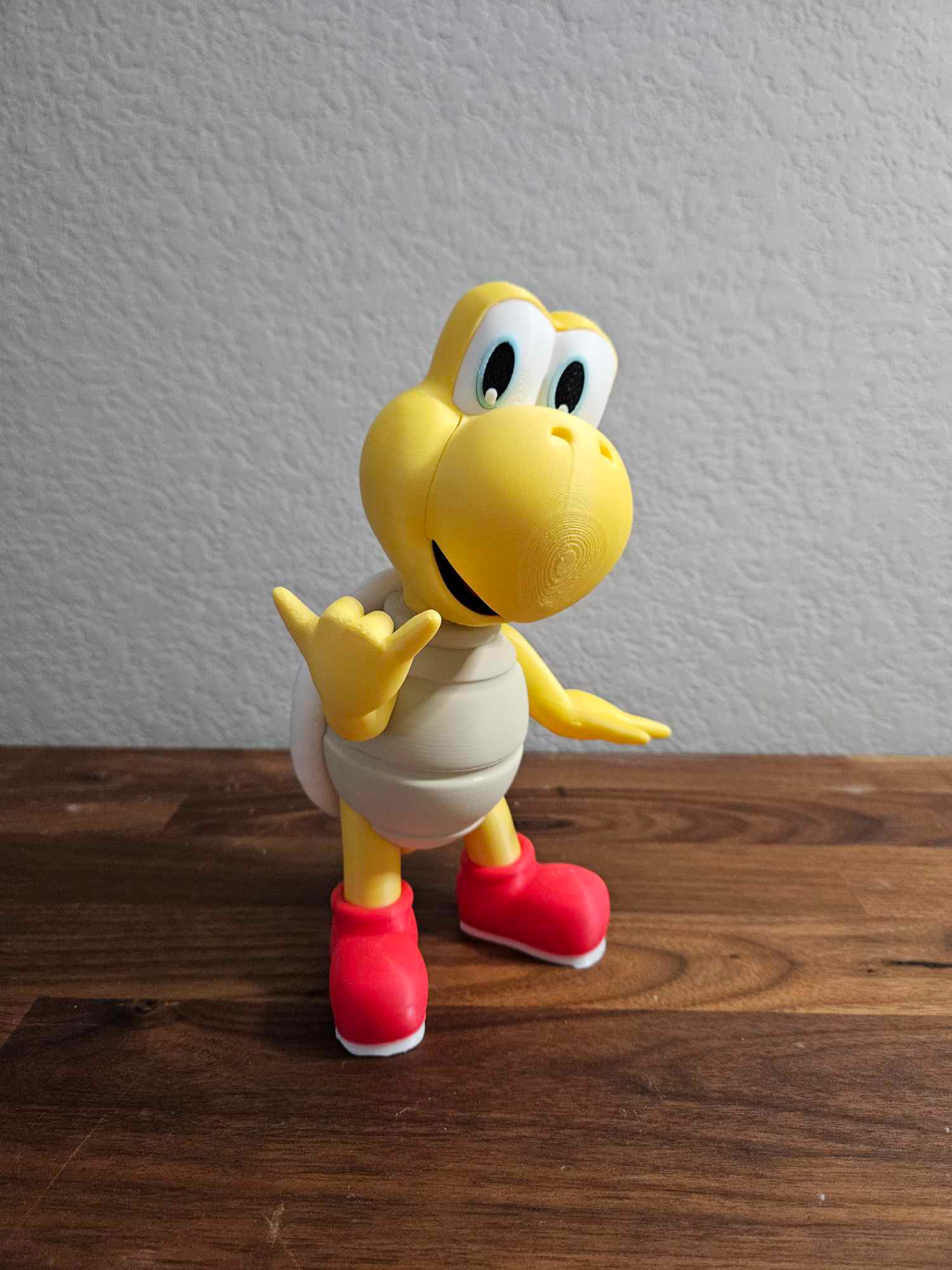 rosso koopa troopa mario remixato by mrgnalmente giocattoli giochi personaggi rospo yoshi pesca 3D print model - Mito3D