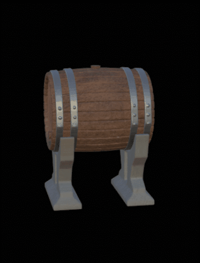 wooden barrel holders by rott3d miniatures holder wood art miniature dwarf pub wine beer whiskey artman furniture drink historical toy 3d print model - Mito3D