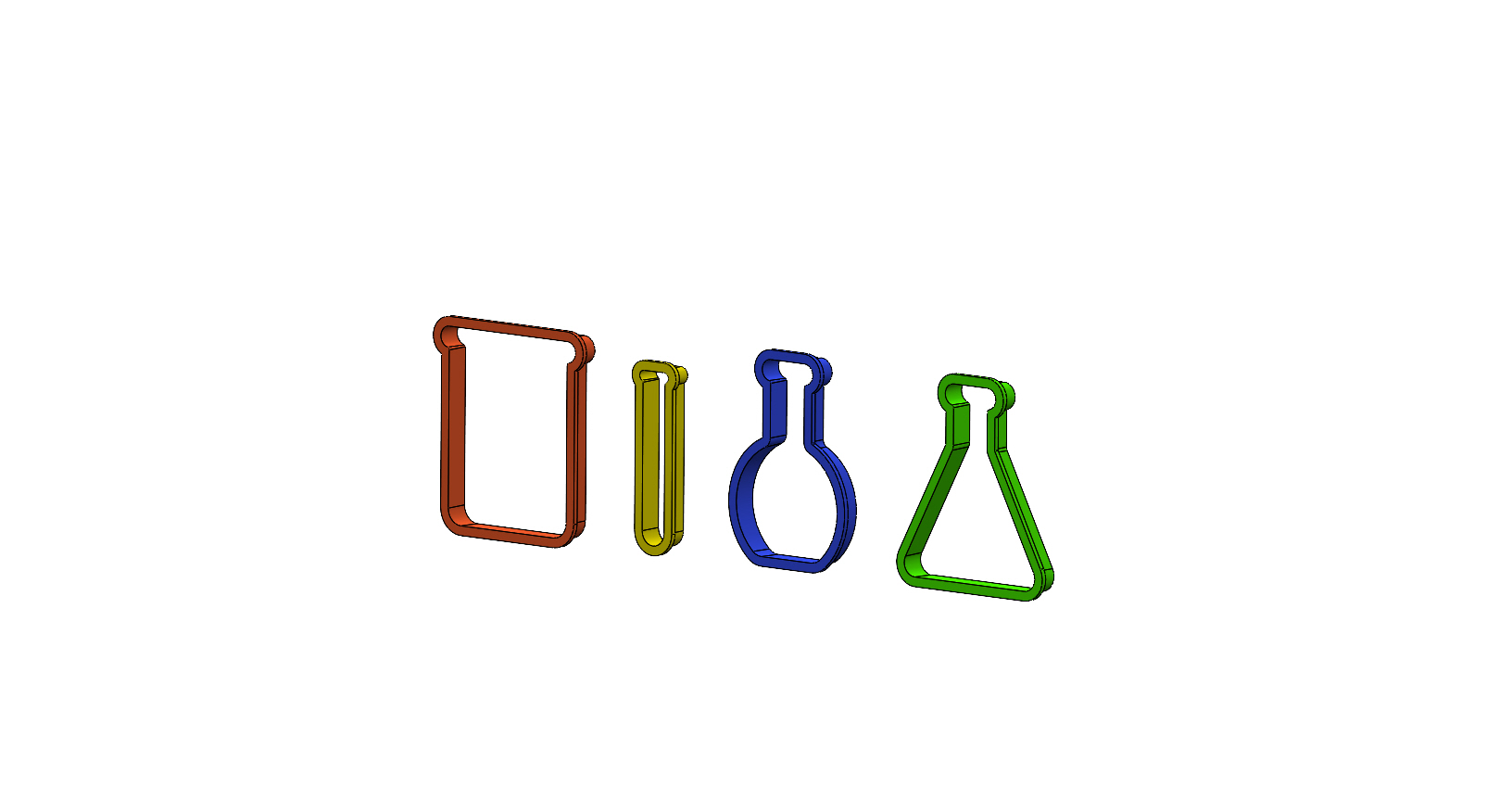 chemistry cookie cutters by masekjc education 3D print model - Mito3D